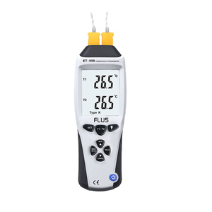 Termómetro Digital de alta precisión, doble sonda externa, registrador de datos de temperatura - Product Image 1