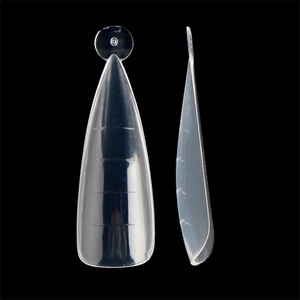 Üst Form çift sistem sahte tırnak uzatma büyük başparmak boyutu ayak tırnak uzatma İpuçları 12 şekil - Product Image 4