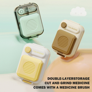 Xách tay đa chức năng <span class=keywords><strong>Pill</strong></span> lưu trữ trường hợp thế hệ mới y học Cutter <span class=keywords><strong>Dispenser</strong></span> thuận tiện nghiền Splitter thuốc - Product Image 5