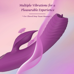 2 Trong 1 Lưỡi Liếm Thỏ Vibrator Silicone G Tại Chỗ Âm Vật Kích Thích Nữ Thủ dâm Massage Dành Cho Người Lớn Quan Hệ Tình Dục Đồ Chơi Cho Phụ Nữ - Product Image 3