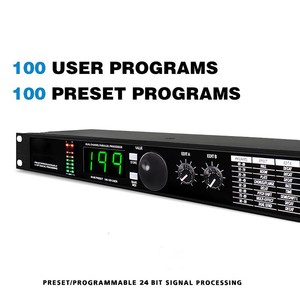 Professional Digital Reverb and Multi Effect Dsp Processor with 200 <strong>Programs</strong> Equalizer Vocal Digital Dsp Audio Processor
