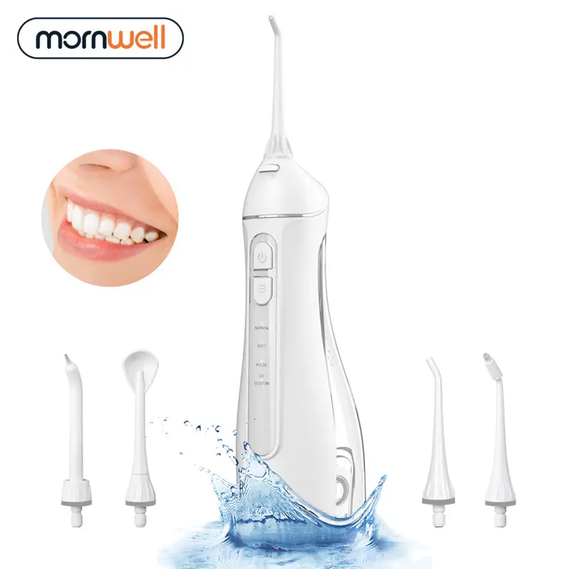Mornwell Portable F27 With 200ml Detachable Water Tank USB Charging Waterfloss Teeth Cleaning For Adult Home Travel