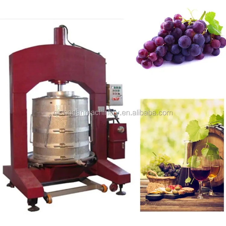 Máquina de processamento para a máquina de pressionar hidráulica de uvas