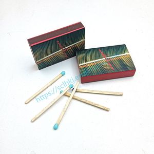 Emniyet özel tasarım küçük kibrit kutusu renkli ipuçları ile beyaz siyah kırmızı maç kafa mum matchstick için - Product Image 2