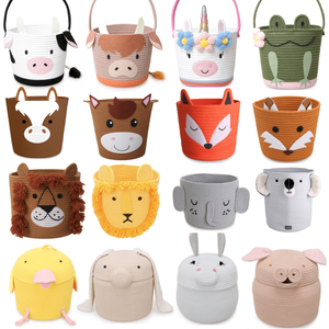 Hot Bán Phim Hoạt Hình Hình Dạng Động Vật Dễ Thương Mèo Lưu Trữ Giỏ Bền Vững Đa-Mục Đích Nhà Tổ Chức Cho Bé Đồ Chơi Quà Tặng Quần Áo - Product Image 6