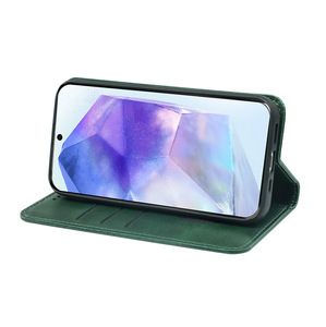 工厂可定制翻盖磁铁钱包皮革手机套，适用于三星Galaxy S25带卡座支架的边缘手机套 - Product Image 6