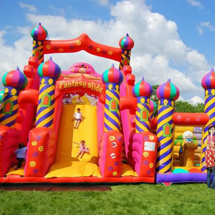Happy hop petit château gonflable de saut gonflable de Clown de rebond pour des enfants