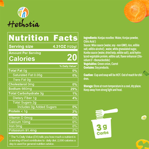 Ít calo keto thân thiện đường miễn phí Konjac mì ăn liền Súp <span class=keywords><strong>Miso</strong></span> shirataki mì - Product Image 5