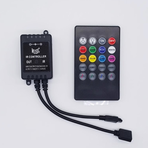 RGB LED Strip Controller Musik synchron isation Sprach steuerung 20-Tasten-IR-Fernbedienung DC12V USB-Niederspannungs-Rhythmus-kompatible Beleuchtungs lösung - Product Image 3