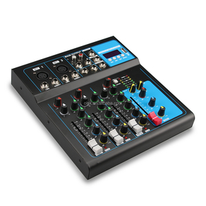 Consola mezcladora profesional de 4 canales Clavax F4 con inserción de línea RCA XLR USB BT entrada AUX enviar efecto de salida ECUALIZADOR DE 3 bandas - Product Image 3