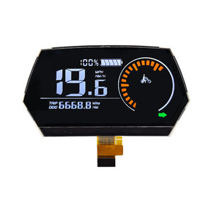 Misuratore di velocità del ciclo elettrico personalizzato a basso prezzo di fabbrica OEM display lcd monocromatico a 7 segmenti