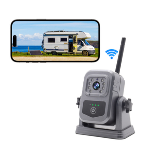 Cámara de respaldo inalámbrica magnética batería incorporada para la aplicación Wifi móvil IP68 compatible con cámara de marcha atrás de 1080P para coche, camión, furgoneta, RV - Product Image 1