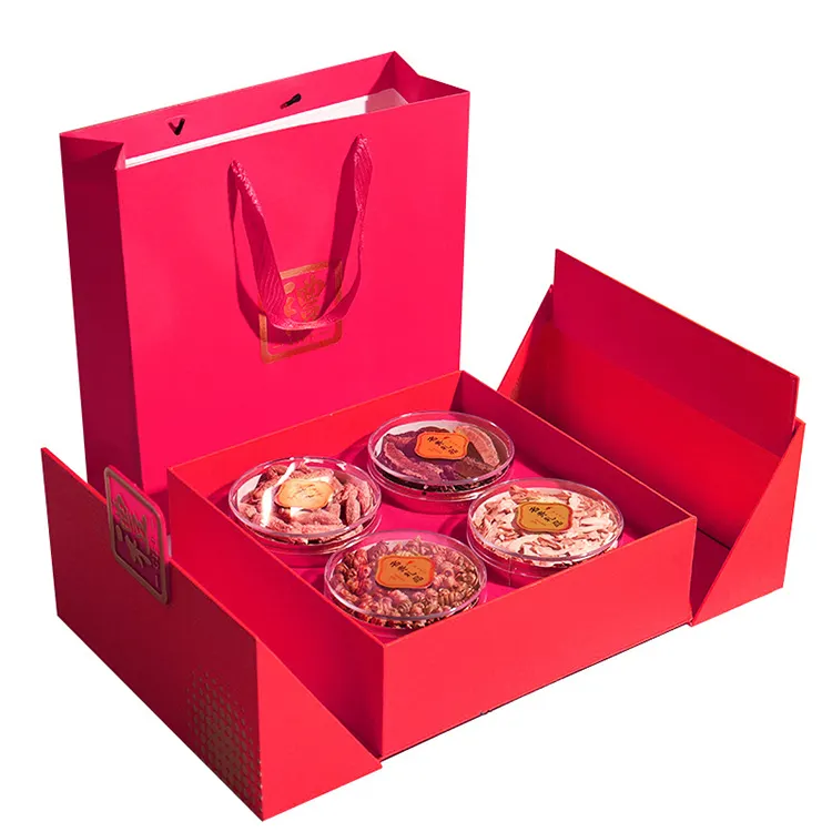 Custom Logo Bee Honey Jar Bottle Packaging Box Dry Seafood Packaging Luxury Gift Box Bird Nest Packaging Box With Paper Insert