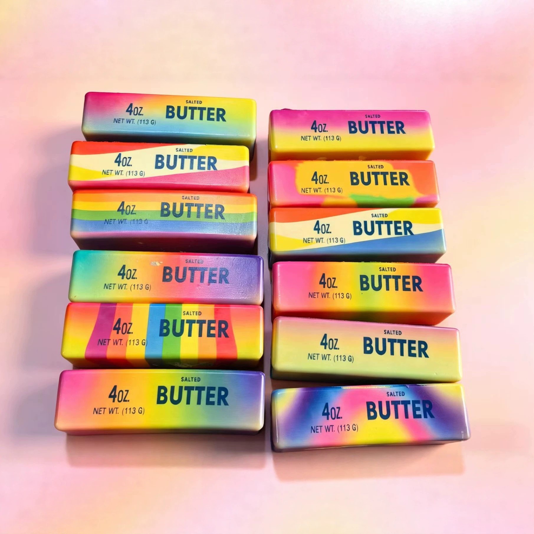Colorful butter stick