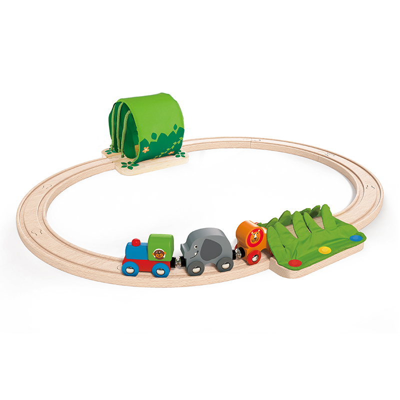 Set di viaggio del treno nella giungla