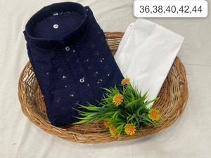 Yüksek kalite Rayon geleneksel ve ağır Raj erkekler Kurta pijama düğün parti toptan fiyata gündelik giyim dikişli - Product Image 5
