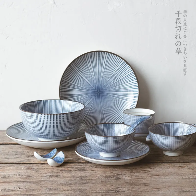 Luxury Japanese style dishwasher safe hotel dinnerware sets Ceramic Tableware