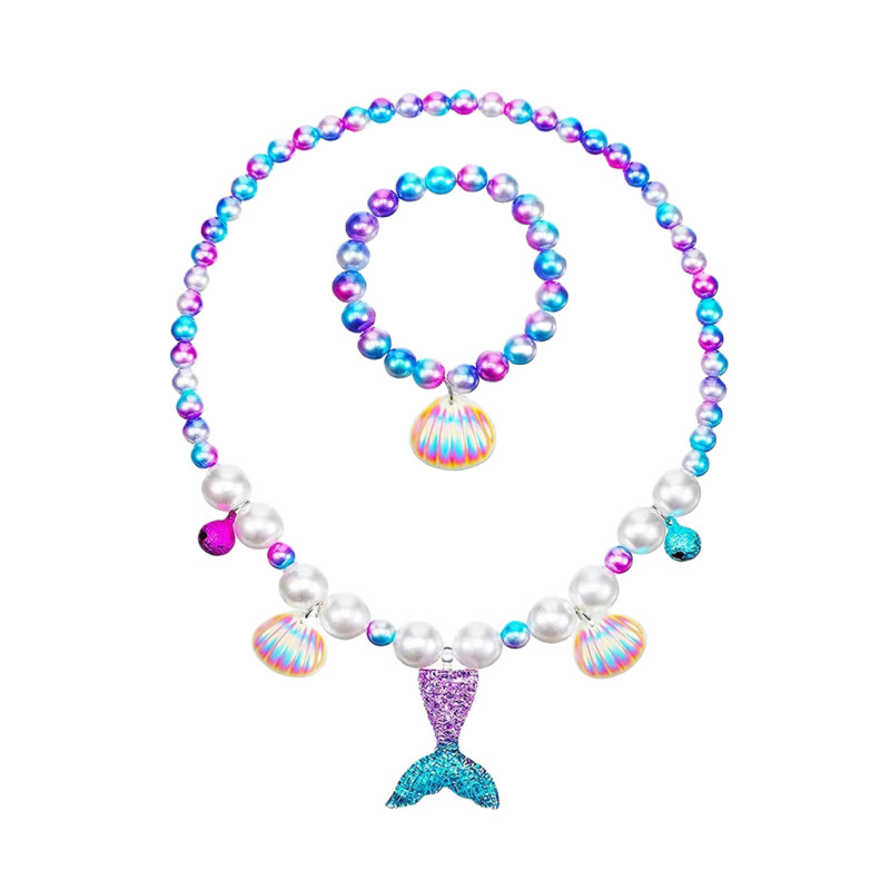 Set 2 pezzi coda di pesce viola