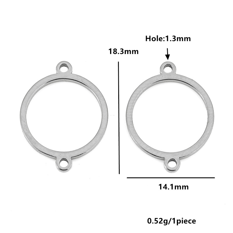 Couleur acier, 14,1*18,3 mm