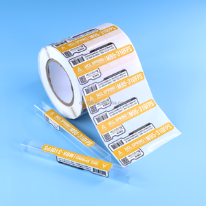 <strong>Custom</strong> Printed Variable QR Code Serial Number Barcode <strong>Labels</strong> PVC Vinyl Packaging Stickers <strong>Label</strong> Roll Waterproof Frosted Finish