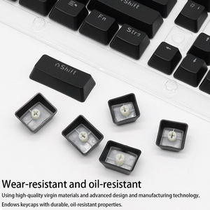 Luz retroiluminada RGB de perfil OEM de 104 teclas a través de teclas con diseño Español Árabe ruso francés coreano alemán para Ke mecánico - Product Image 6