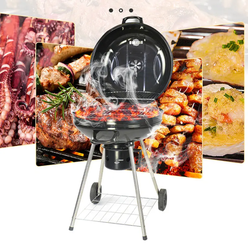 La migliore vendita di fabbrica all'aperto apple stufa bollitore BBQ stufa campeggio grill barbecue portatile forno con grill barbecue grill