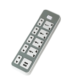Enchufe de mesa estándar universal de 9 salidas, 2 puertos USB, enchufe de extensión múltiple, cables de extensión múltiples, tipo de enchufe de EE. UU. Para el hogar - Product Image 2