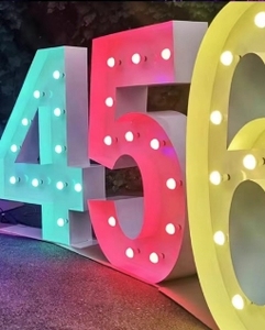 Logo personalizzato lampadina a LED per festa di matrimonio interna ed esterna atmosfera di compleanno Llogo Design gratuito