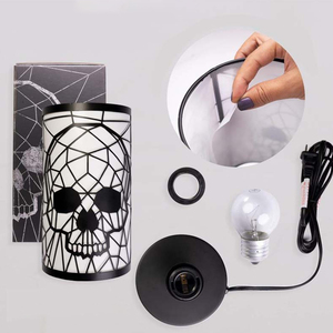 Black Three Color Dimming Reading USB Touch Switch Control Eye Protect Industrial Decor Bedside Modern <strong>Skulls</strong> Table <strong>Lamp</strong> - Product Image 5