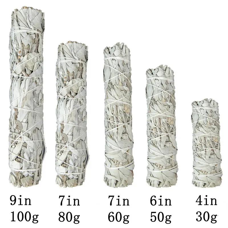 Ang Go Factory Sale Wholesale White Sage Bundle Bulk Healing Sage Smudge Sticks In Stock