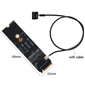 Yüksek kaliteli NVMe M-KEY M.2 A + E anahtar Wifi 6 kablosuz ağ adaptörü kart AX200 AX210 9260stock uyumlu stokta - Product Image 2