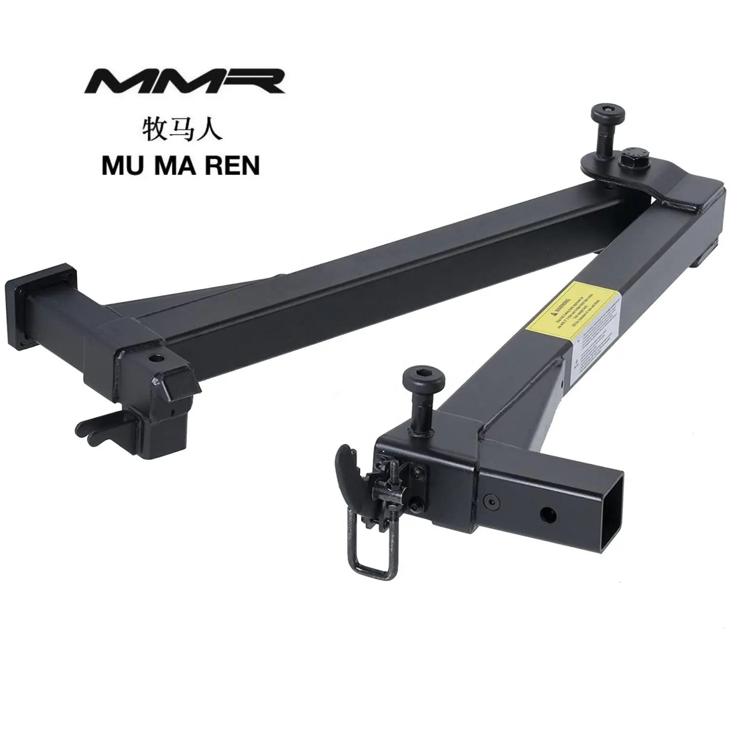 MUMAREN salıncak Hitch adaptörü, 90 derece salıncak kolu, için uyuyor 2 "Hitch arabalar için (siyah)