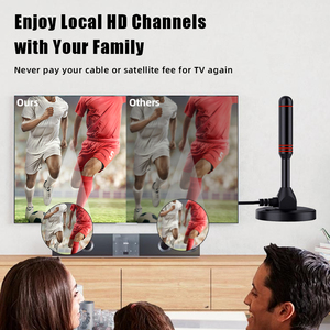 Nâng cấp 30dBi đạt được 150 dặm HDTV trong nhà miễn phí kênh thu vệ tinh kỹ thuật số TV Antenna từ cơ sở thép đóng gói hộp - Product Image 3