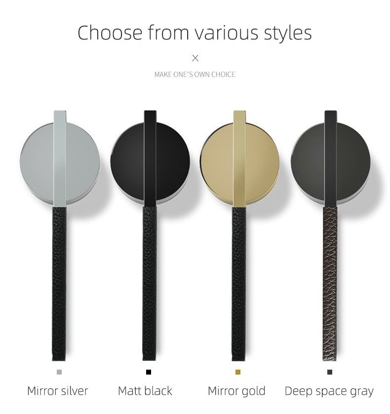 Factory Wholesale Hotel Lever Door Handle On Pearl Grey Pice Shape  Door Lock Set