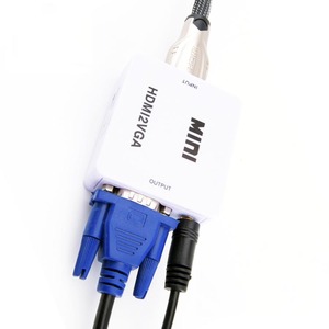 ODM OEM-Eingang HDMI-Ausgang VGA HDMI zu VGA Konverter Adapter HDCP 1.2L/R Audio 1080p HDMI zu VGA Konverter