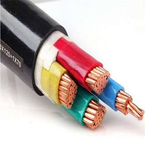 Üç 3 fazlı elektrik yeraltı zırhlı elektrik kablosu 4X120mm