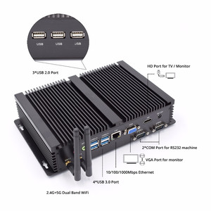 Mini Computer Fabbricazione CPU i5 4200u 8G RAM 64G SSD DA 1TB HDD Del Computer Silenzioso Desktop Hardware - Product Image 4