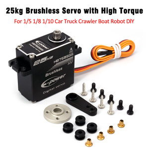 Uygun maliyetli e-güç yüksek hızlı 8.4V fırçasız Servo RC Drift araba 25kg durak tork Metal minyatür oyuncak 35kg fırçasız Motor - Product Image 3