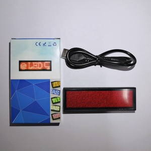 Christmas Lights Mini Programmable Scrolling Text Blue-tooth Control Led Mesh Screen Led Name <strong>Badge</strong> - Product Image 5