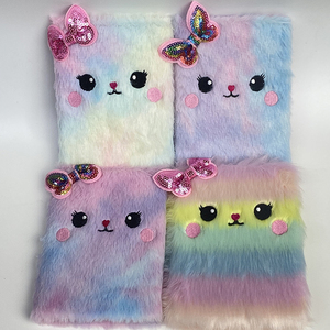 2025 nuovo KRC regalo per bambina Kawaii Mini grazioso taccuino per diario in peluche soffice animale dei cartoni animati - Product Image 5