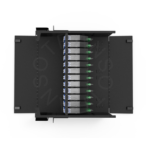 OTRANS FTTH 19 23 pulgadas 3U 288F ODF Panel de conexión de fibra de empalme de tipo preterminado para montaje en rack - Product Image 3