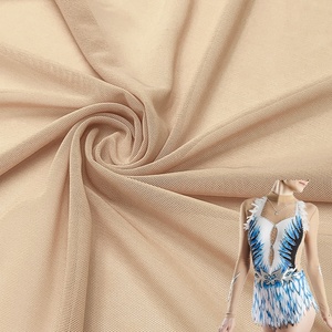 Mẫu miễn phí màu da 120gsm Polyamide <span class=keywords><strong>Spandex</strong></span> 4 cách căng lưới lưới vải đồ lót hình dạng cạnh tranh Thể dục dụng cụ mặc Vải - Product Image 1
