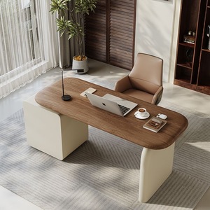 Moderno nordico in legno massello scrivania semplice e intelligente Computer da scrivania con presa durevole cassetto di stoccaggio - Product Image 6