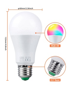 E27 B2210W調光可能RGBWムード照明21keyリモコンデュアルメモリ機能12色変更<span class=keywords><strong>LED</strong></span>電球家庭用12月 - Product Image 5