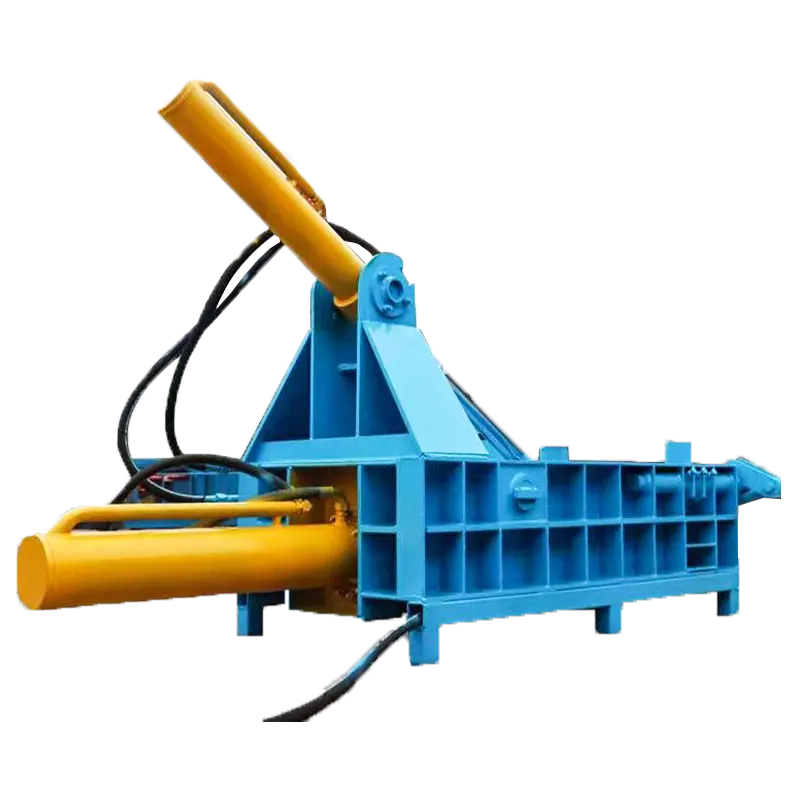 Otomatik hidrolik yatay atık metal balya pres makinesi ahşap yonga balya makinesi