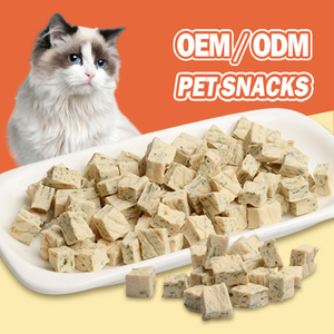 Nuevos aperitivos para gatos de alta calidad, venta al por mayor, hierba gatera de bacalao, golosinas para gatos, bajas en grasa y altas en proteínas, picaduras de bacalao y menta - Product Image 1