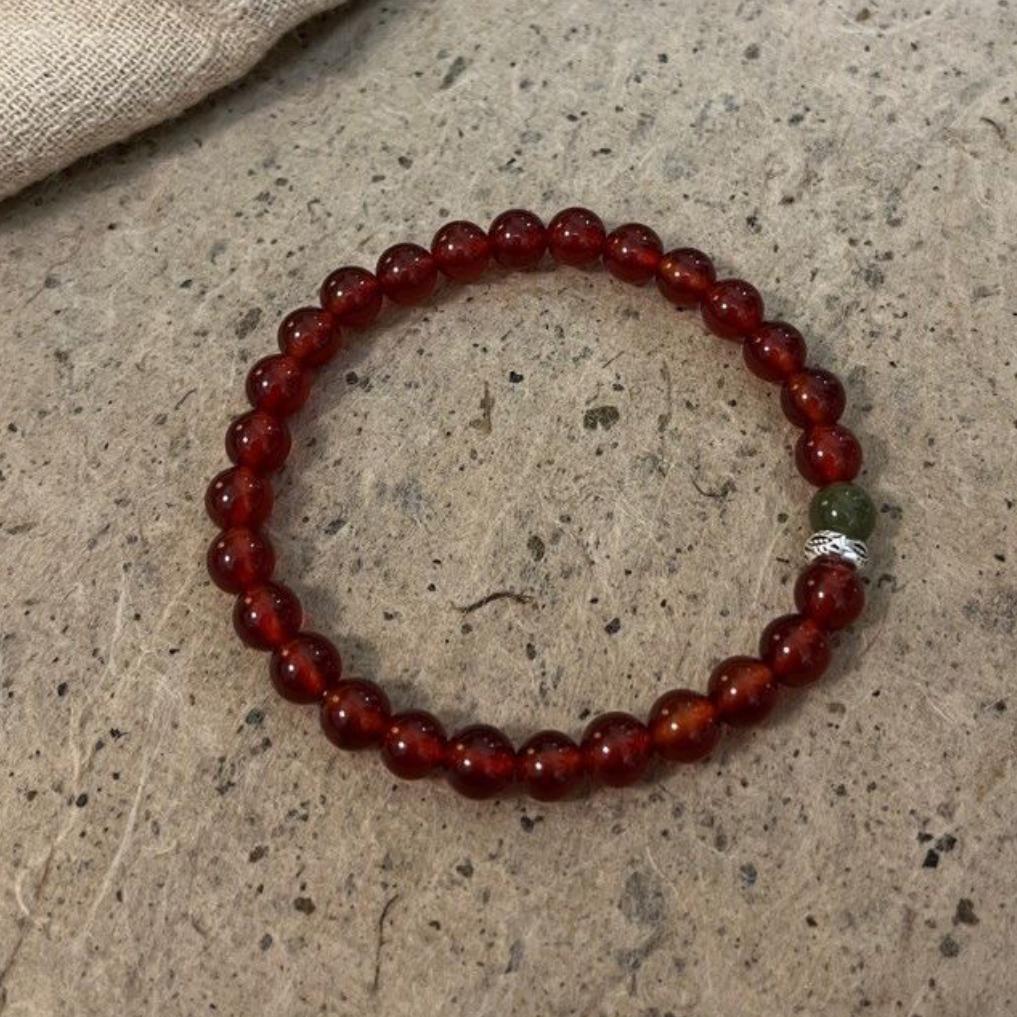 Glass bead bracelet-14