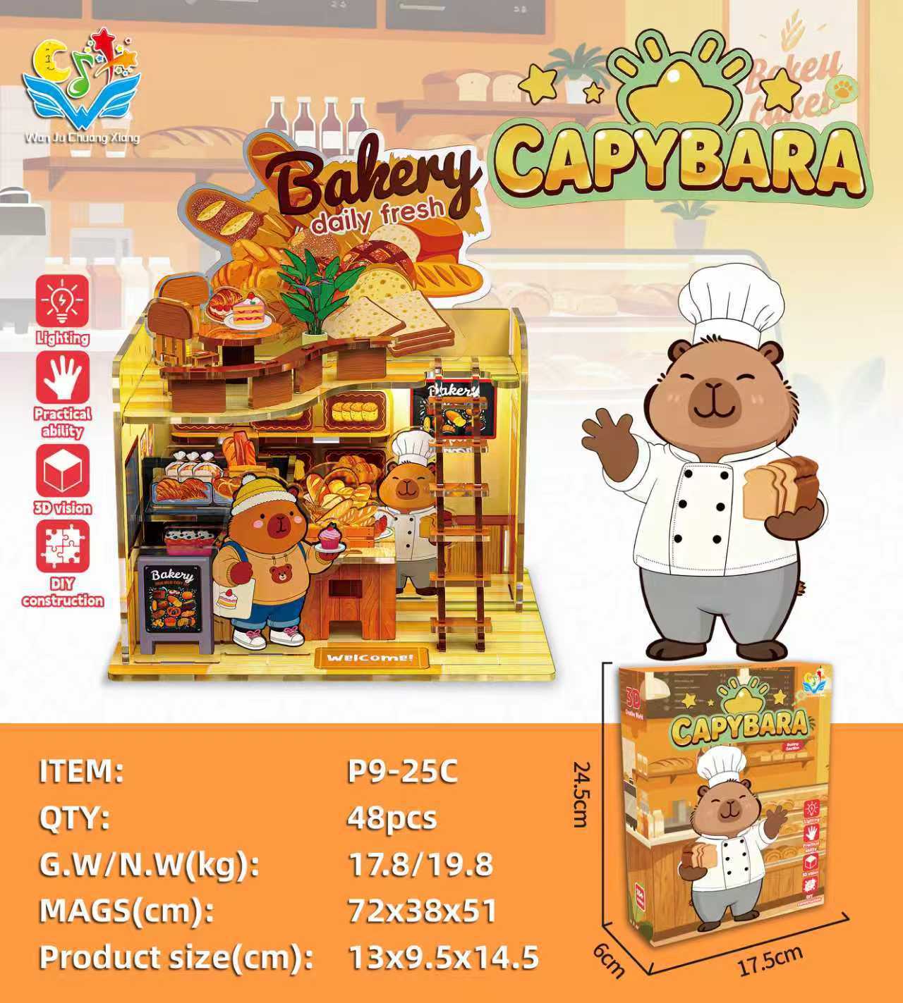 Capybara Bakery p9-25c-48 - Scatola