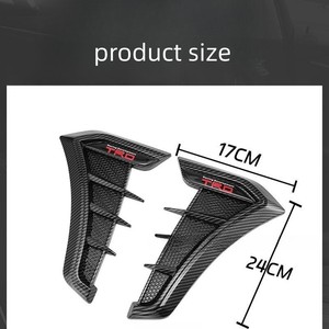 Fabrika patent yeni stil otomotiv dış <span class=keywords><strong>gtr</strong></span> çamurluk Vent Trim oto araba yan havalandırma kapağı dekorasyon