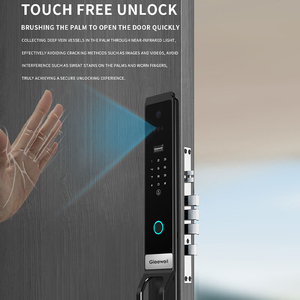 Alexa tempo reale citofono riconoscimento della vena del palmo Serrure Intelligente Tuya Wifi esterno anteriore Smart digitale serratura della porta con la macchina fotografica - Product Image 4